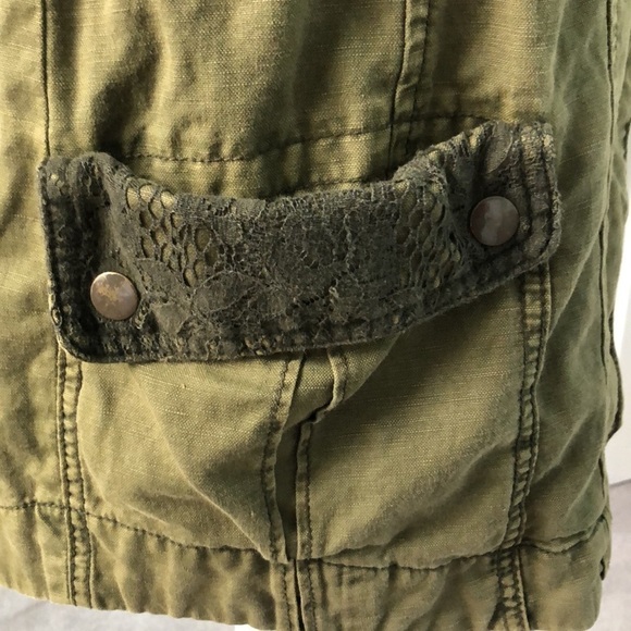 Anthropologie HEI HEI Green Hooded Anorak Utility Jacket Size XS - Picture 10 of 15